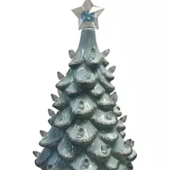 North Carolina Tar Heels 14 Inch Ceramic Tree - Picture 3 of 3